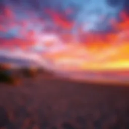 Scenic view of Windansea Beach at sunset
