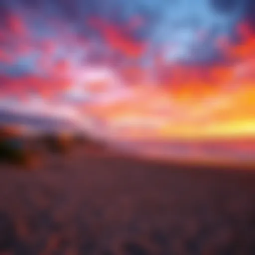 Stunning Sunset at Windansea Beach Scenic view of Windansea Beach at sunset