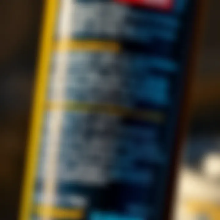 Ingredients Analysis of Thinksport Sunscreen Close-up of Thinksport sunscreen ingredients list on packaging