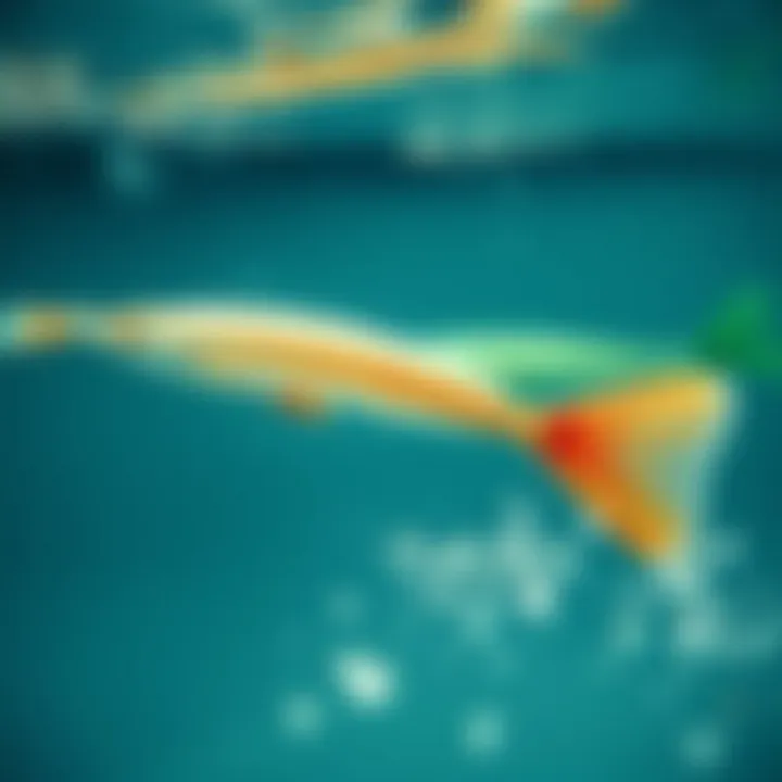 Diagram illustrating the physiological significance of fish fins in aquatic movement