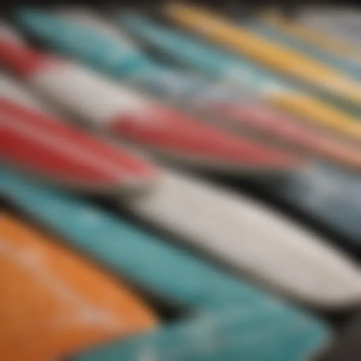 Comparison of different types of surfboard foams in a visual guide