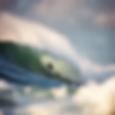 North Shore Surfing Scene Surfers navigating the powerful swells in the North Shore