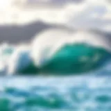 Waikiki Beach Waves Majestic waves crashing at Waikiki Beach