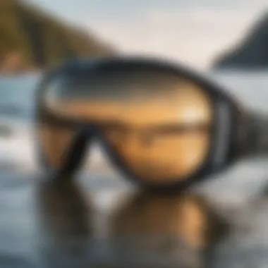 Close-up of polarized lenses for maximum clarity