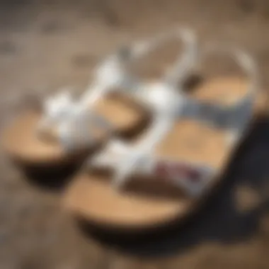 Close-up view of the high-quality materials used in Billabong sandals.