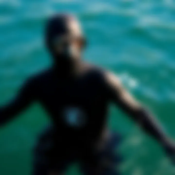 Understanding the Importance of Wetsuit Fit Illustration of proper wetsuit fit on a diver in the water