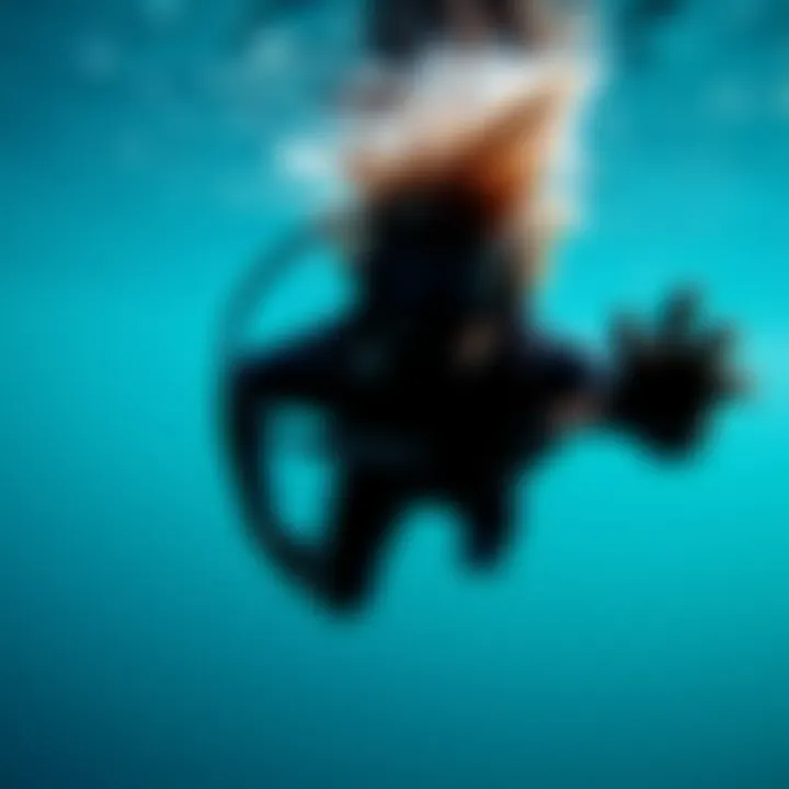 A diver exploring underwater with a Body Glove wetsuit