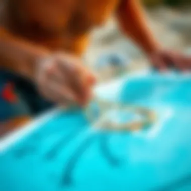 Maintaining Your Boogie Board String Illustration of proper maintenance techniques for boogie board strings