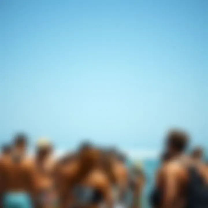 Gathering of Watersports Enthusiasts Group of watersports enthusiasts gathered for a Cabrinha event