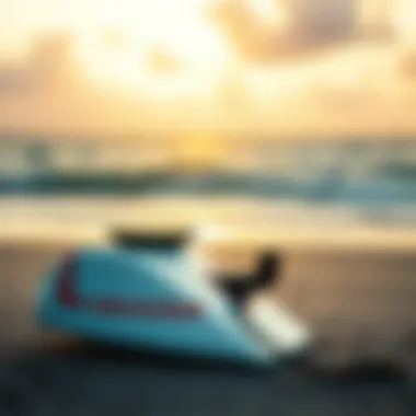 Cabrinha Switchblade on the beach ready for kiteboarding