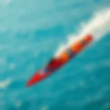 Cabrinha Switchblade in vibrant colors soaring through the sky