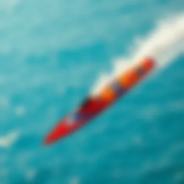 Cabrinha Switchblade in vibrant colors soaring through the sky