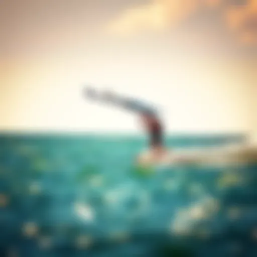 Dynamic performance of the Cabrinha X3 Wing Cabrinha X3 Wing in action on the water