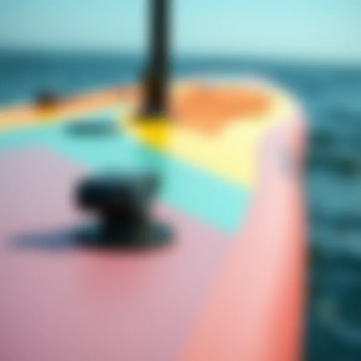 Innovative Design: Key Features of Inflatable SUPs Close-up of SUP features and materials