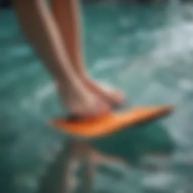 Proper fit demonstration with swim fins