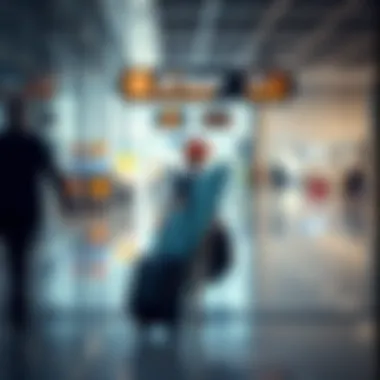 Traveling with Confidence Traveler with DaKine wheeled surfboard bag at the airport