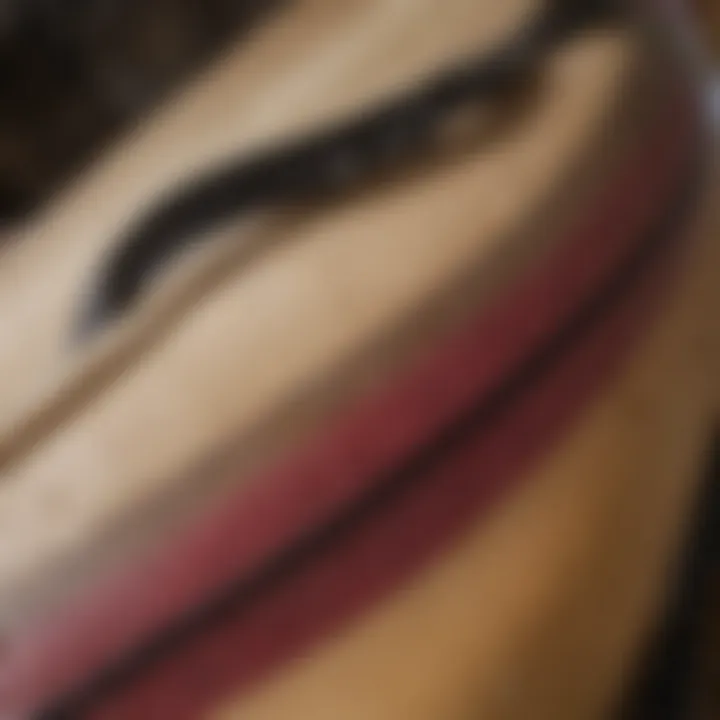 Durable Materials in DB Surfboard Bags Close-up of DB surfboard bag material highlighting durability