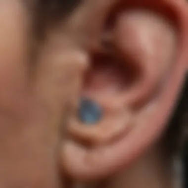 Ear Anatomy and Water Retention Diagram explaining the anatomy of the ear related to water retention