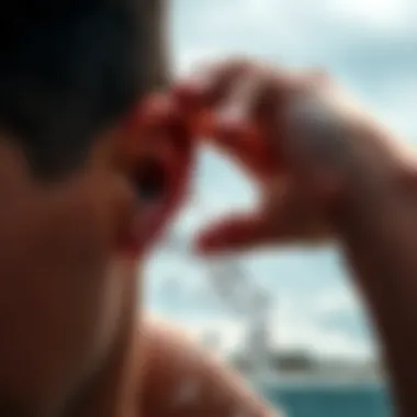 Effective Techniques to Remove Water A person tilting their head to drain water from the ear