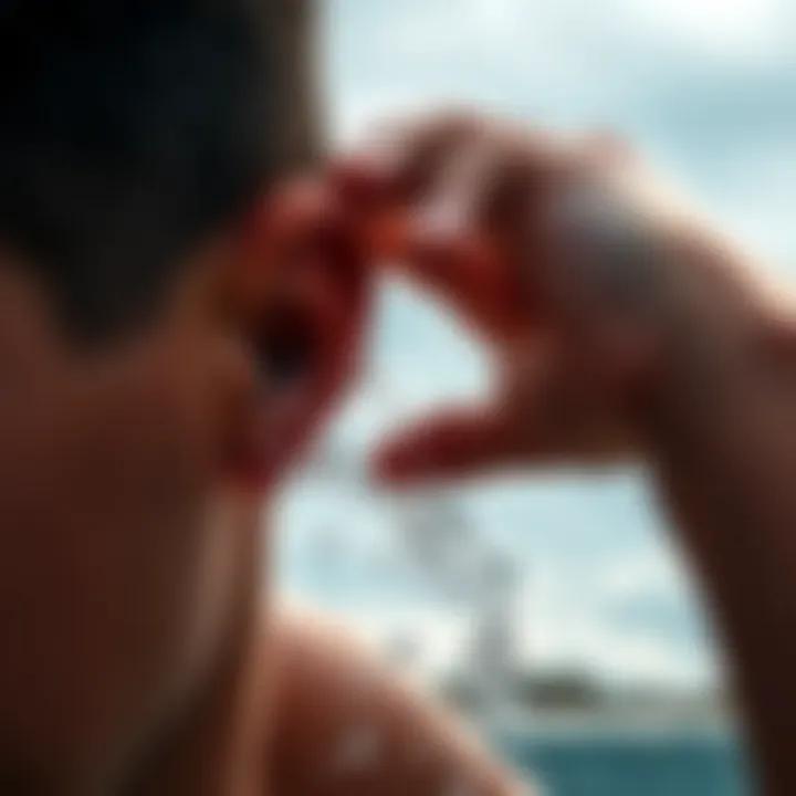 Effective Techniques to Remove Water A person tilting their head to drain water from the ear