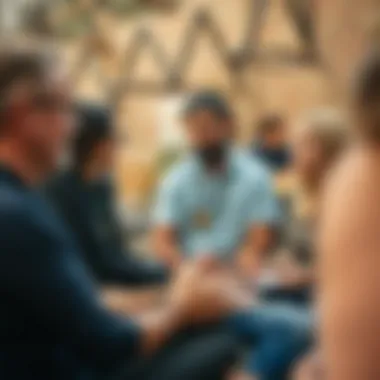 A group of advocates engaging with the community on ocean preservation