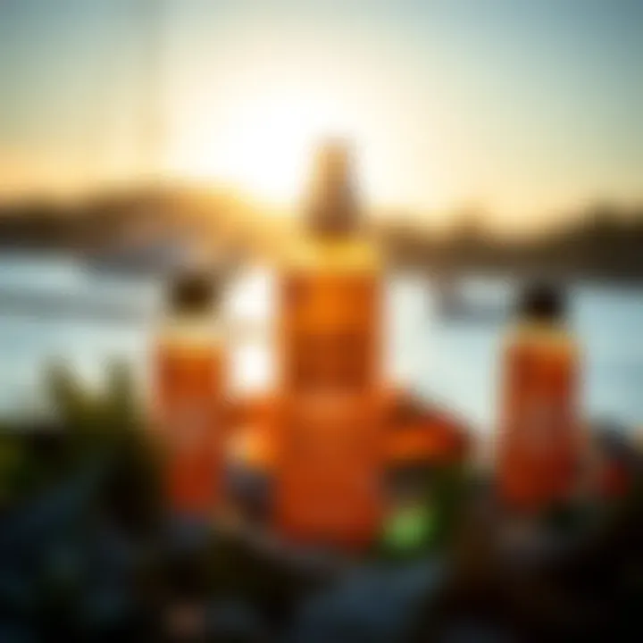 Analyzing the Beneficial Ingredients of Sun Bum Mist Ingredients of Sun Bum Mist displayed artistically