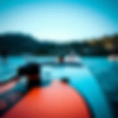 Detailed view of Exile skimboard features