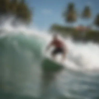 Riding the Waves of Cabarete Surfing the waves at Cabarete