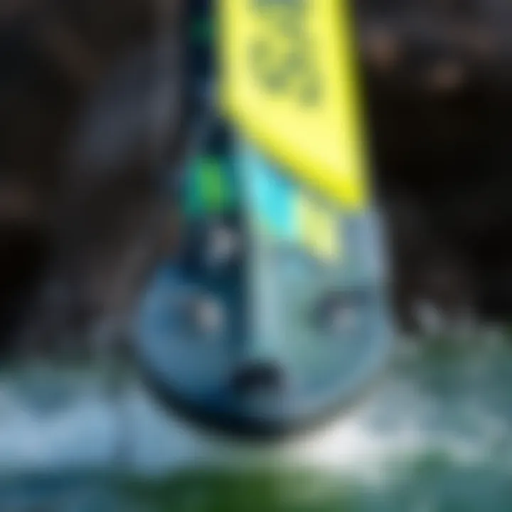 Performance Features of the Cabrinha Wing Board Close-up of the Cabrinha Wing Board's performance features