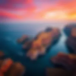 Aerial view of Carve Stinson Bottom showcasing its unique topography.