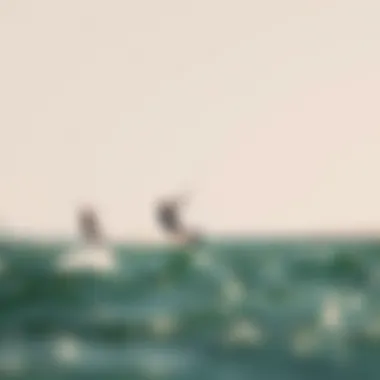 Kiteboarding in El Gouna Kiteboarders catching the wind against the backdrop of the Red Sea