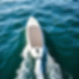 A sleek electric surfboard gliding over clear blue waters
