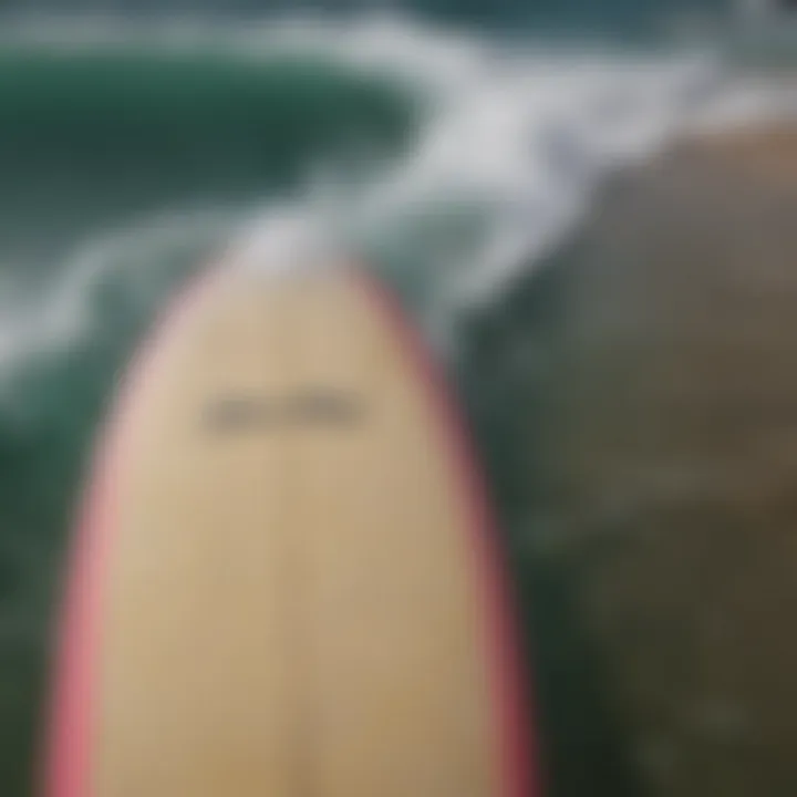 A comparison of various materials used in soft top surfboards emphasizing durability.