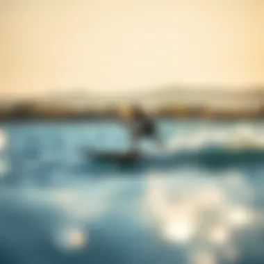 Mastering the Art of Hydrofoil Riding A rider skillfully maneuvering on a hydrofoil surfboard