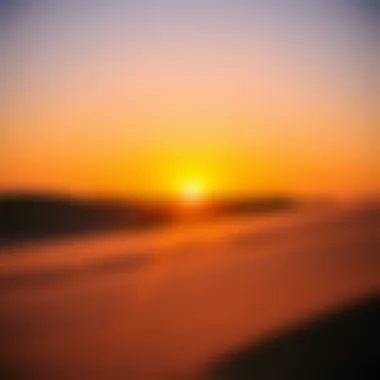 Golden Sunset at Jericoacoara Dunes Breathtaking sunset over the Jericoacoara dunes