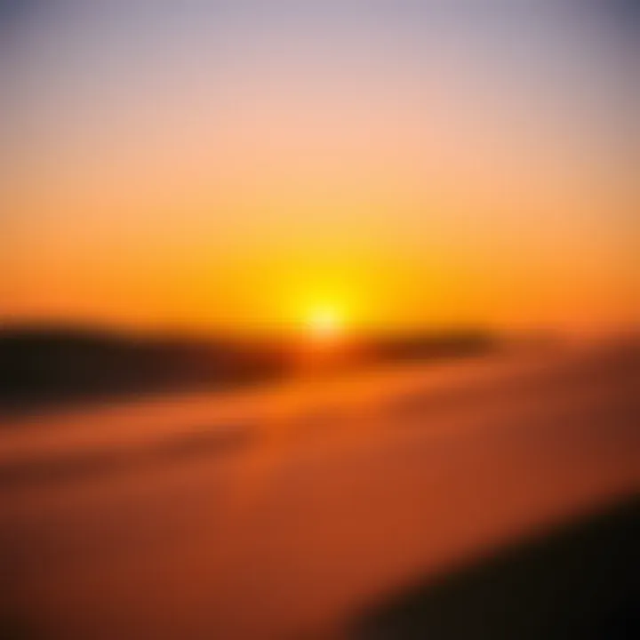 Golden Sunset at Jericoacoara Dunes Breathtaking sunset over the Jericoacoara dunes