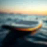 Sleek design of the Laird paddle board showcasing its unique features