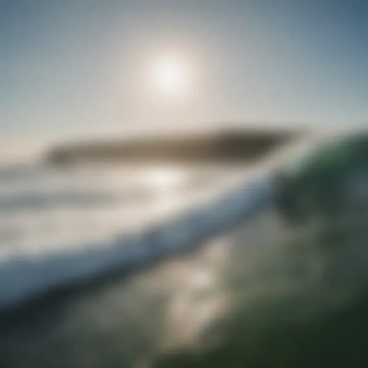 Surfers enjoying pristine waves in Portugal