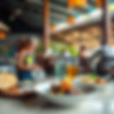 Dining Experience at Macaronis Local cuisine served at the resort's dining area