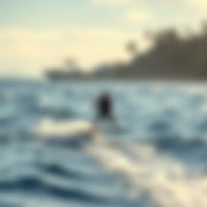 The Art of Gliding: Mackite Foil in Action A sleek Mackite foil board gliding effortlessly over water