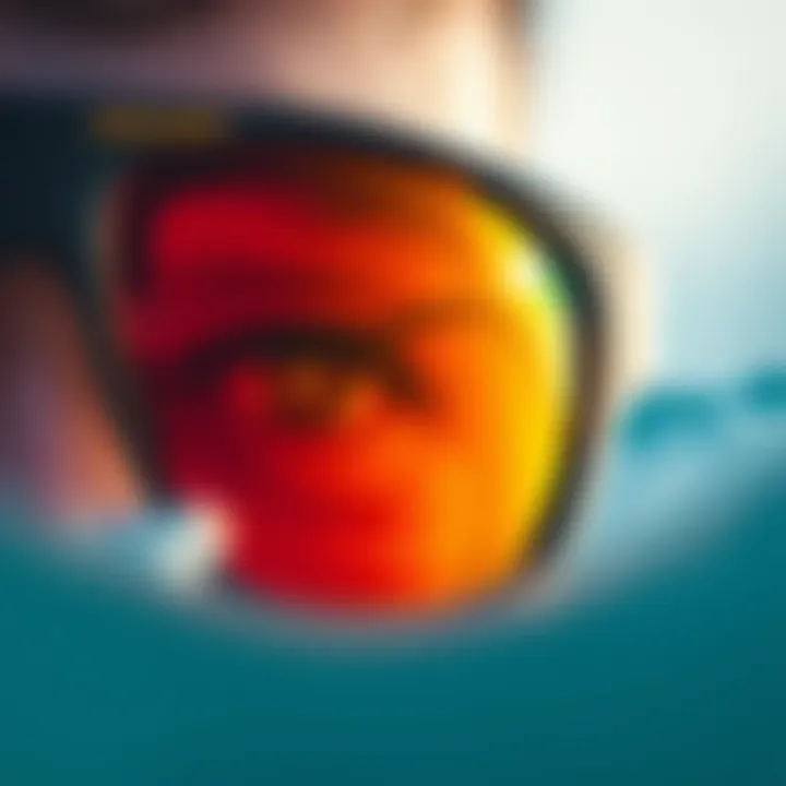 Close-up of Lens Technology Close-up of Oakley Holbrook Hybrid lens technology