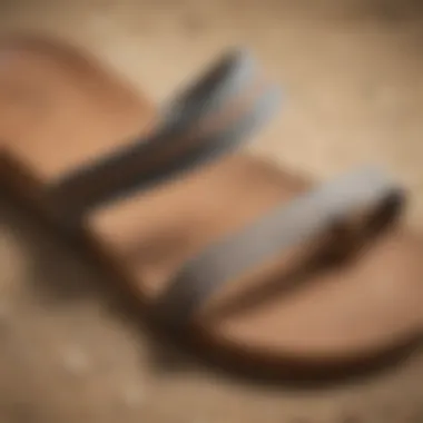 Close-up of Olukai Sandals Nui showcasing eco-friendly materials