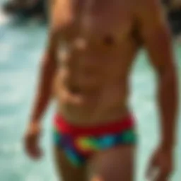 A vibrant O'Neill swimwear design showcasing the latest collection