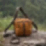 Patagonia Atom Sling showcased in a natural outdoor setting