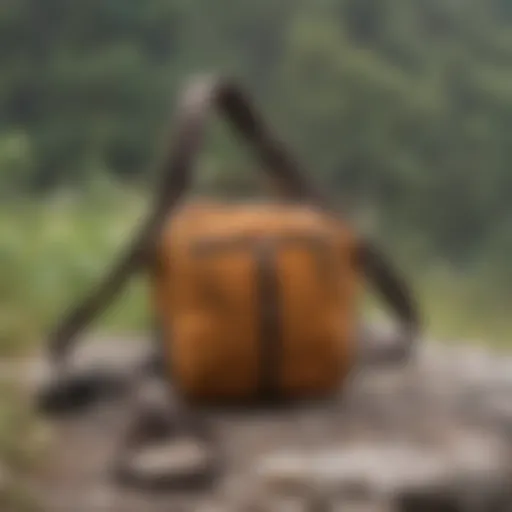 Patagonia Atom Sling showcased in a natural outdoor setting