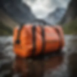 Durable exterior of Patagonia Black Hole Duffel Bag