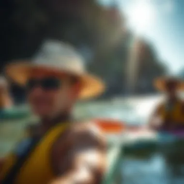 Sun Protection Benefits of the Shelta Seahawk Hat Paddlers wearing Shelta Seahawk hats under bright sunlight