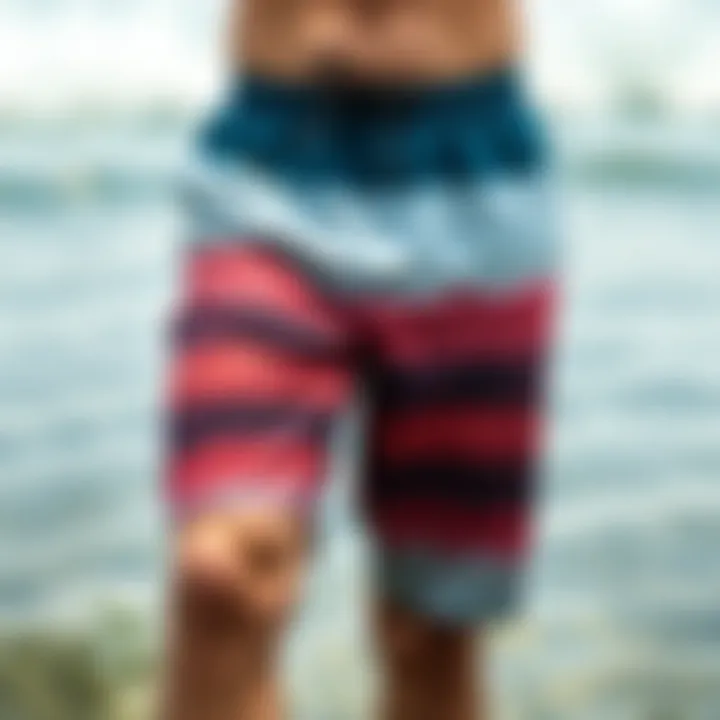 Stylish design of the Sol Searcher Overdyed Volley Swim Short