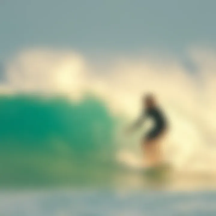 Beginners Catching Waves Beginners catching their first waves at El Porto