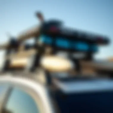 Installing Surf Rack Pads on Vehicle Proper installation of surf rack pads on a vehicle roof